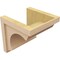 Ekena Millwork 11"W x 11"D x 11"H Wide Emerson Rough Cedar Woodgrain TimberThane Corbel, Primed Tan CORUR11X11X11EMRRCPR - alternate 5